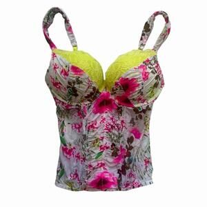 La Senza Women's Multi and Pink Corset